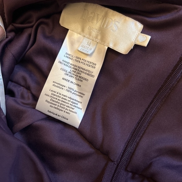 DAVID'S BRIDAL Sleeveless Dress size 14 - Picture 3 of 7